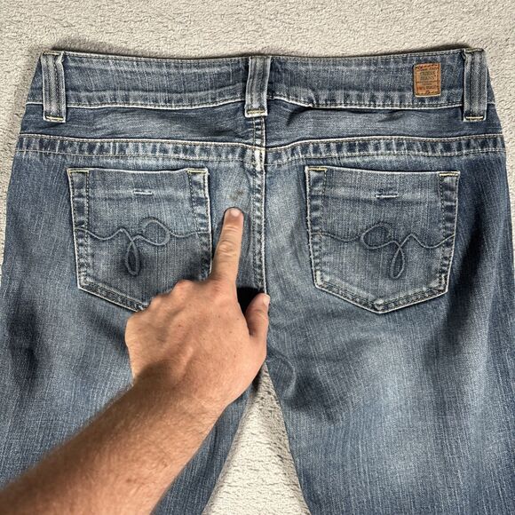 Guess‎ Jeans Women’s Size 29 Fits 32x31 Daredevil Boot Low Rise Stretch - Picture 15 of 15